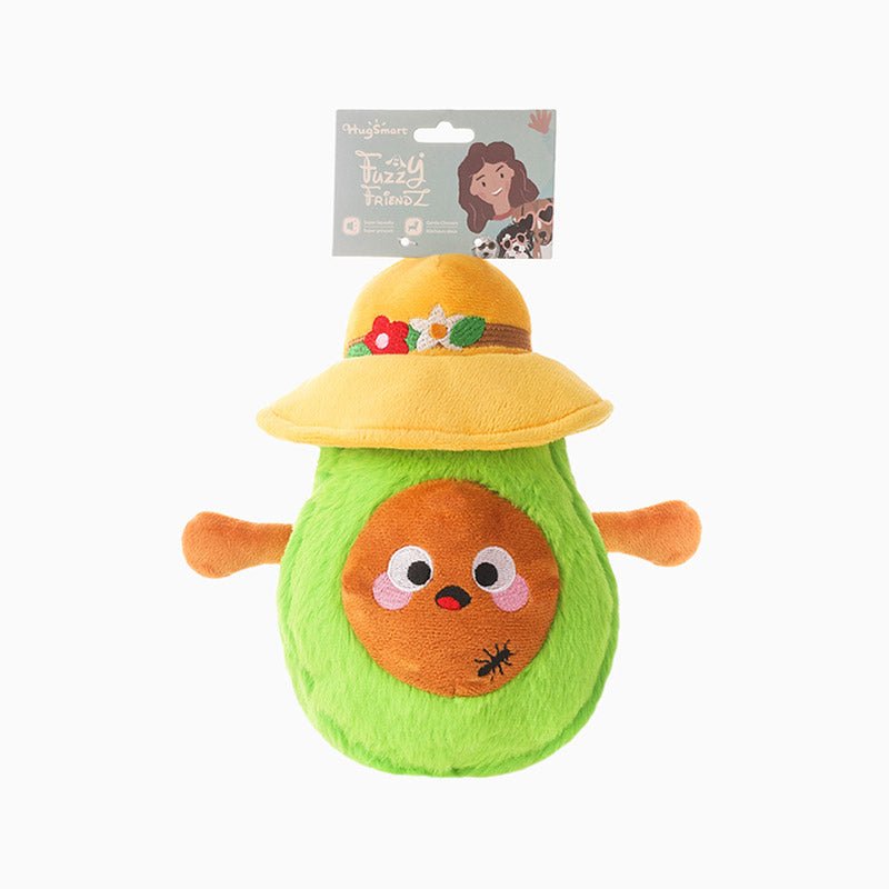 HugSmart Picnic Time – Picnic Avocado Squeaker Toy - CreatureLand