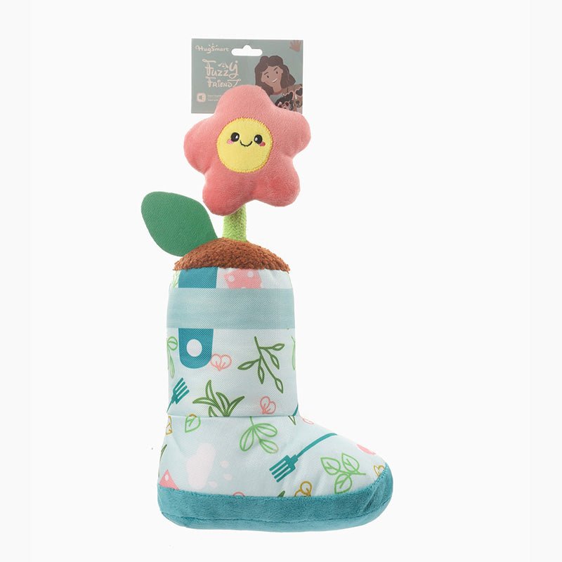 HugSmart Puppy Garden – Rain Boot Squeaker Dog Toy - CreatureLand