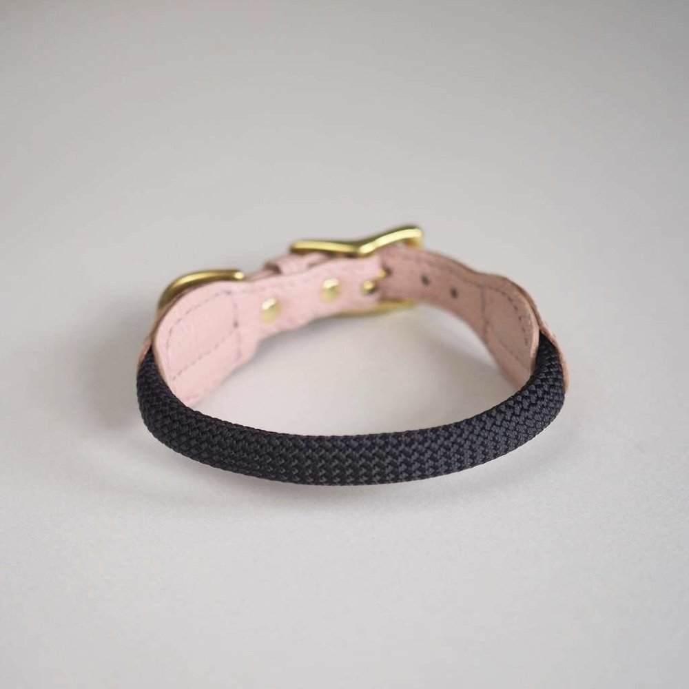 Hunting Pony PONY MACARONI LEATHER DOG COLLAR - PINK - CreatureLand