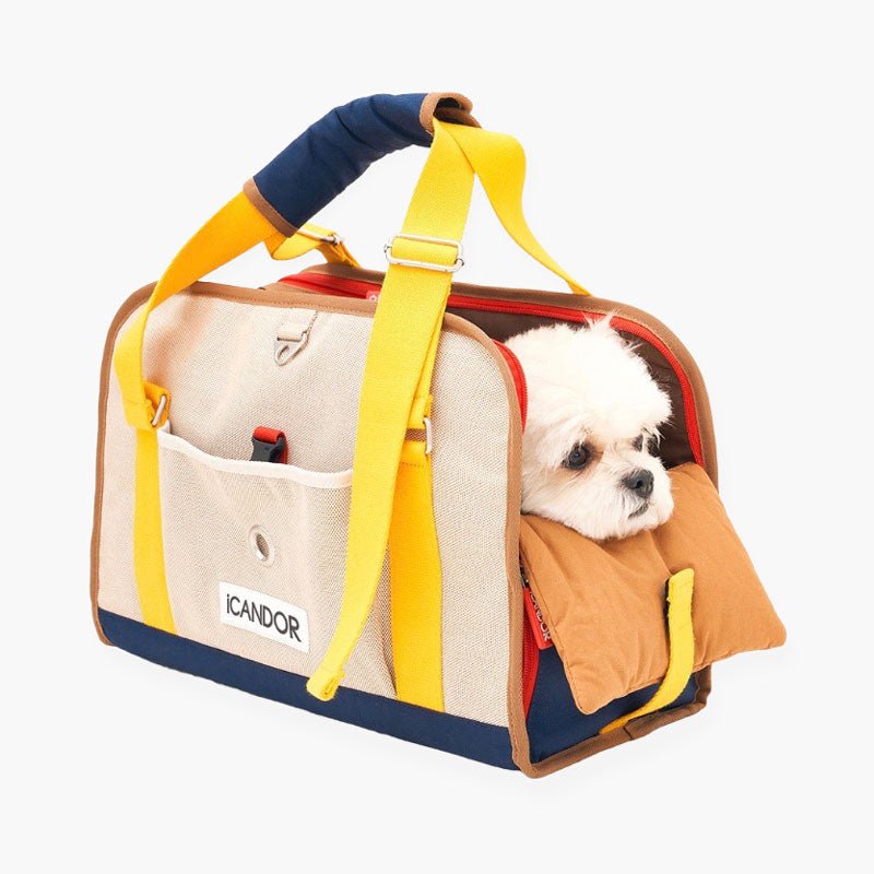 iCandor iBag Pet Carrier - Sassy Cream (2 Sizes) - CreatureLand