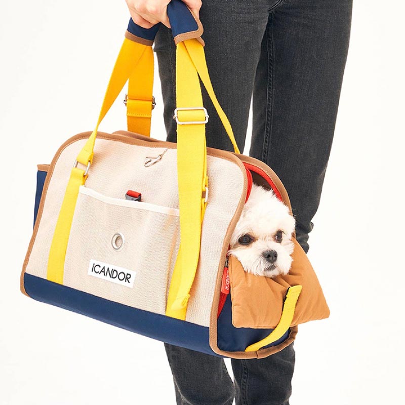 iCandor iBag Pet Carrier - Sassy Cream (2 Sizes) - CreatureLand