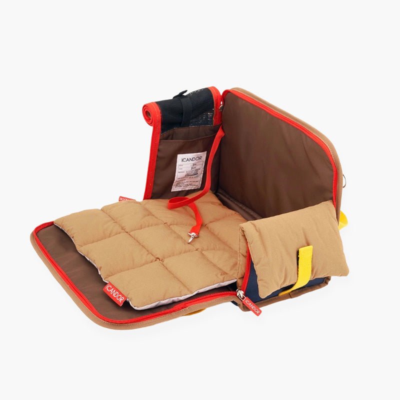 iCandor iBag Pet Carrier - Sassy Cream (2 Sizes) - CreatureLand