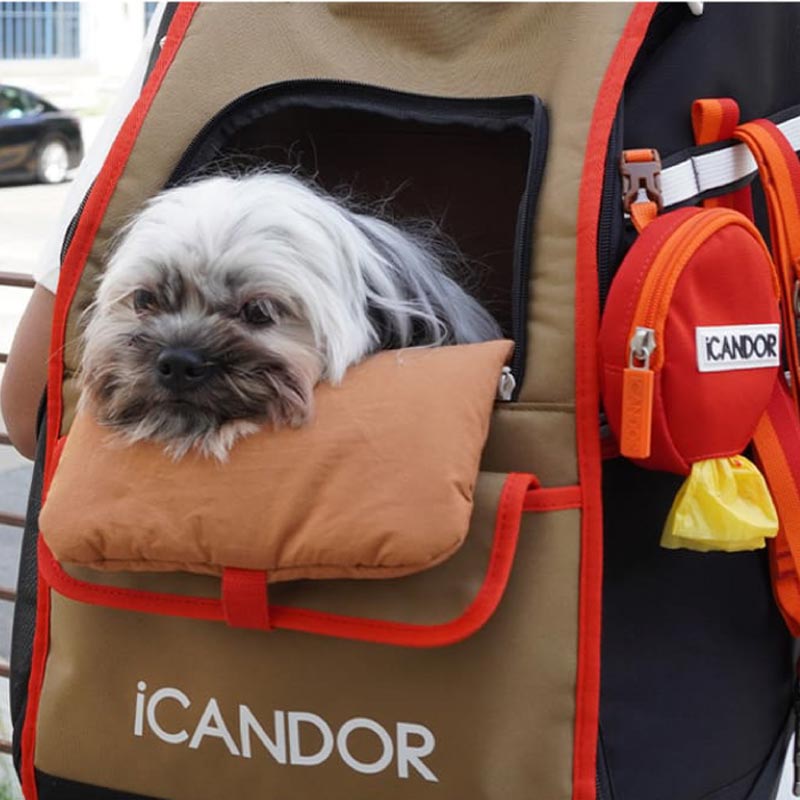 iCandor Jige pet backpack - Vivid Khaki (2 Sizes) - CreatureLand