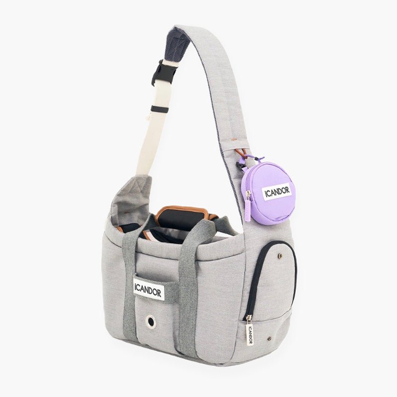 Pet Life Single Strap Over The Shoulder Navigation Hands Free Backpack and Front Pack Pet Carrier