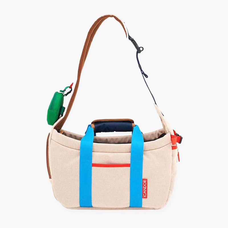 iCandor Peek-a-boo Pet Carrier - Melting Cream (2 Sizes) - CreatureLand