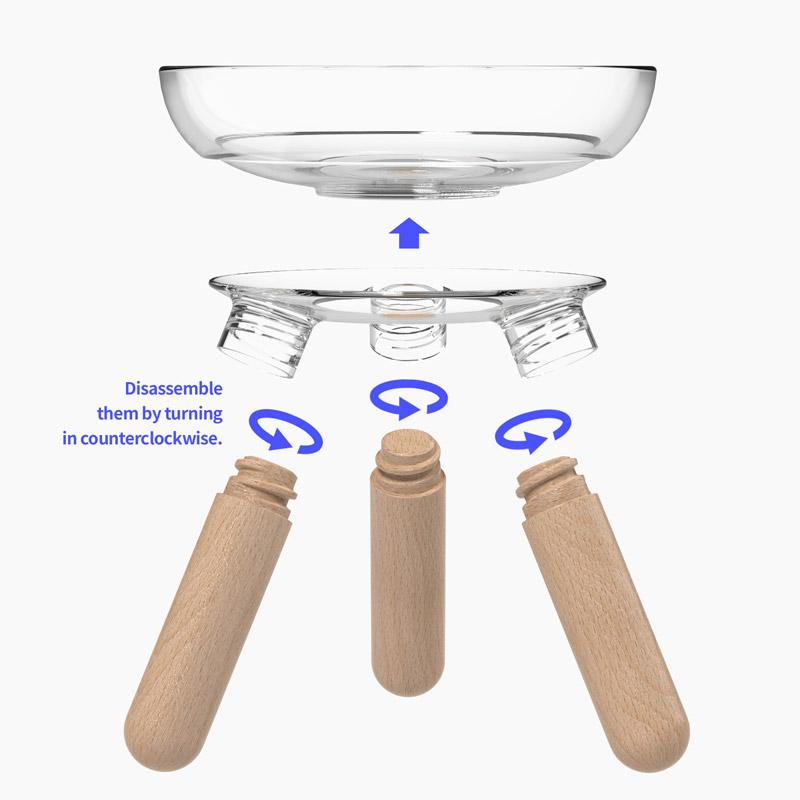 Inherent Oreo Glass Walnut - Tall - CreatureLand