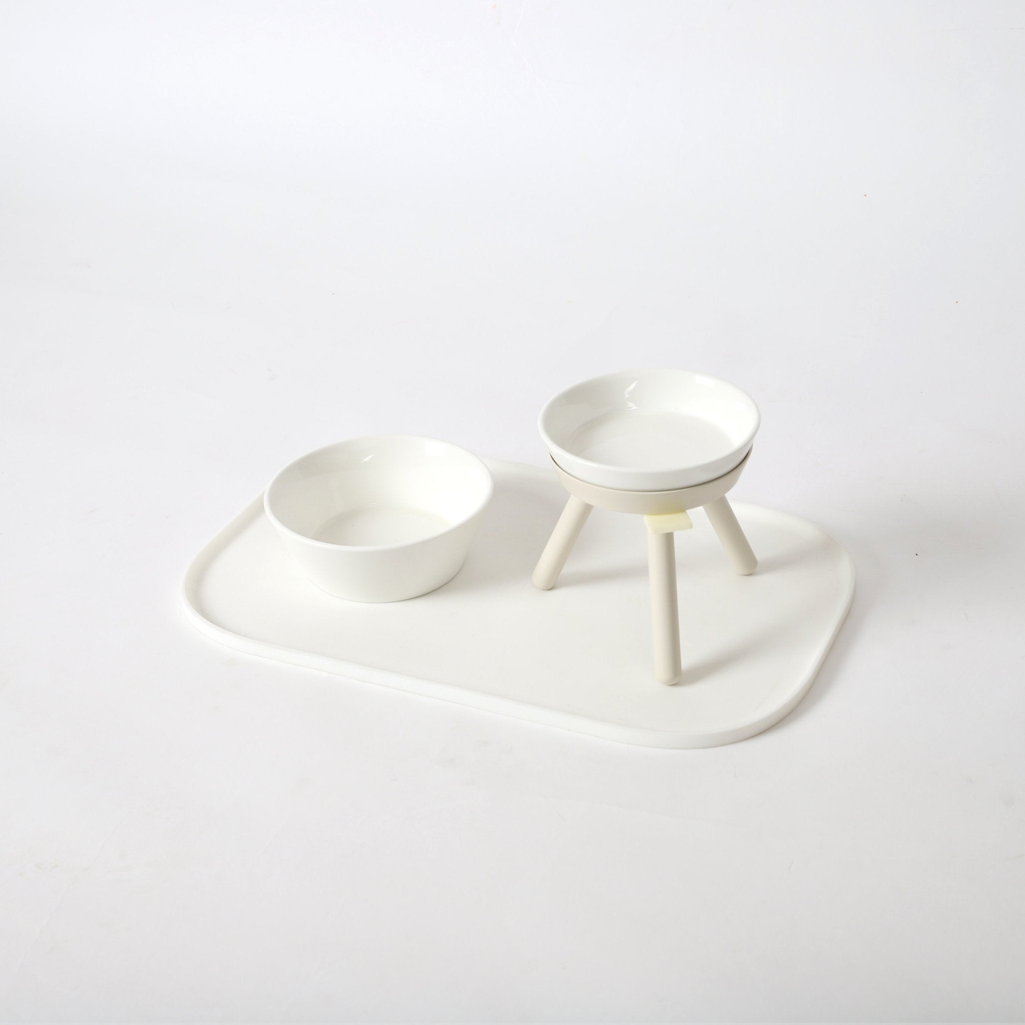 Inherent Oreo Table White - Tall Small - CreatureLand