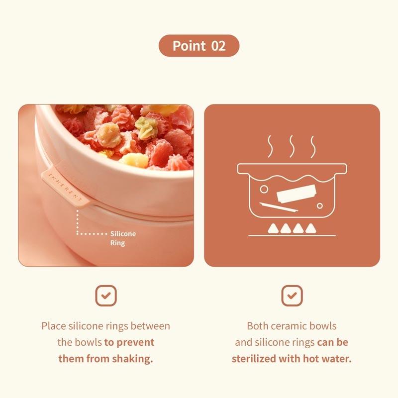 Inherent Stackable Pudding Bowl - Pink - CreatureLand