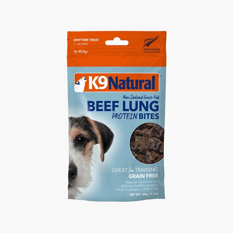 K9 Natural Air Dried Beef Lung Protein Bites (50g) - CreatureLand