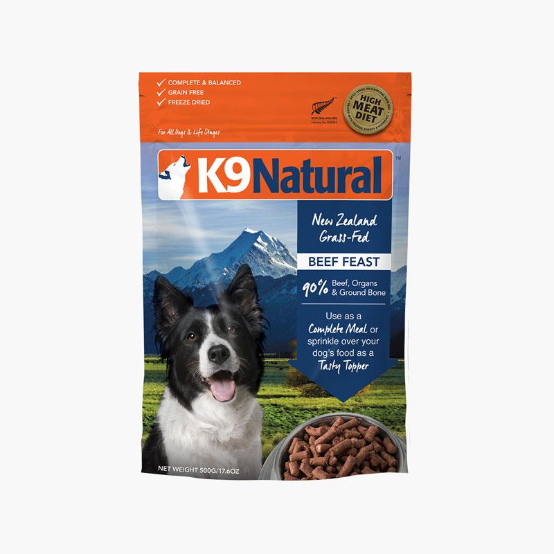 K9 Natural Beef Feast Freeze Dried (3 Sizes) - CreatureLand