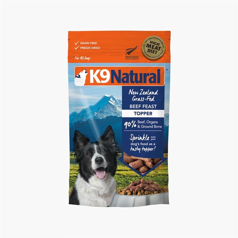 K9 Natural Beef Feast Freeze Dried Topper (142g) - CreatureLand