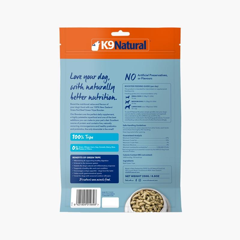 K9 Natural Freeze Dried Beef Tripe Booster (250g) - CreatureLand