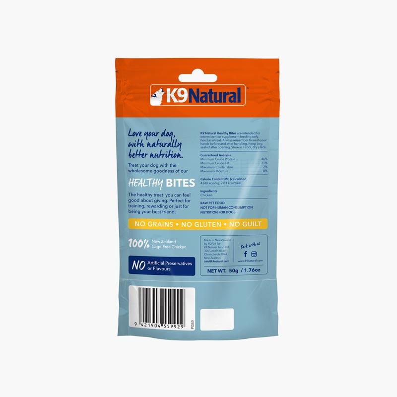 K9 Natural Freeze Dried Healthy Bites - Chicken (50g) - CreatureLand