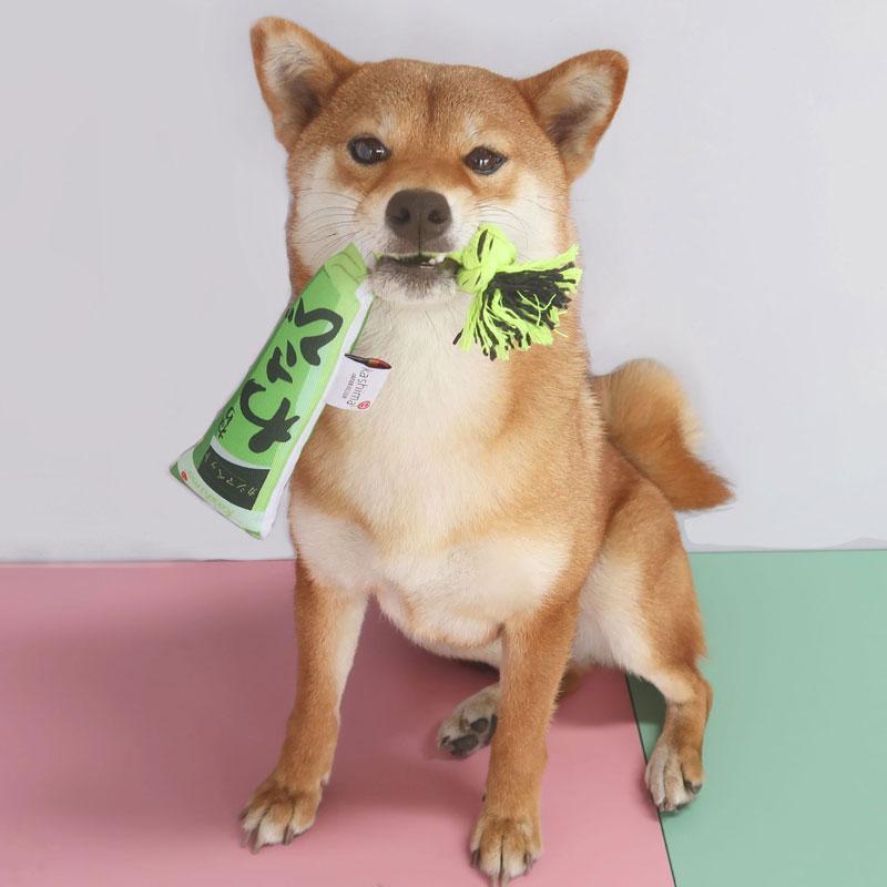 Kashima Japanese Sauce Dog Toy | Wasabi, Yuzu & Shio - CreatureLand