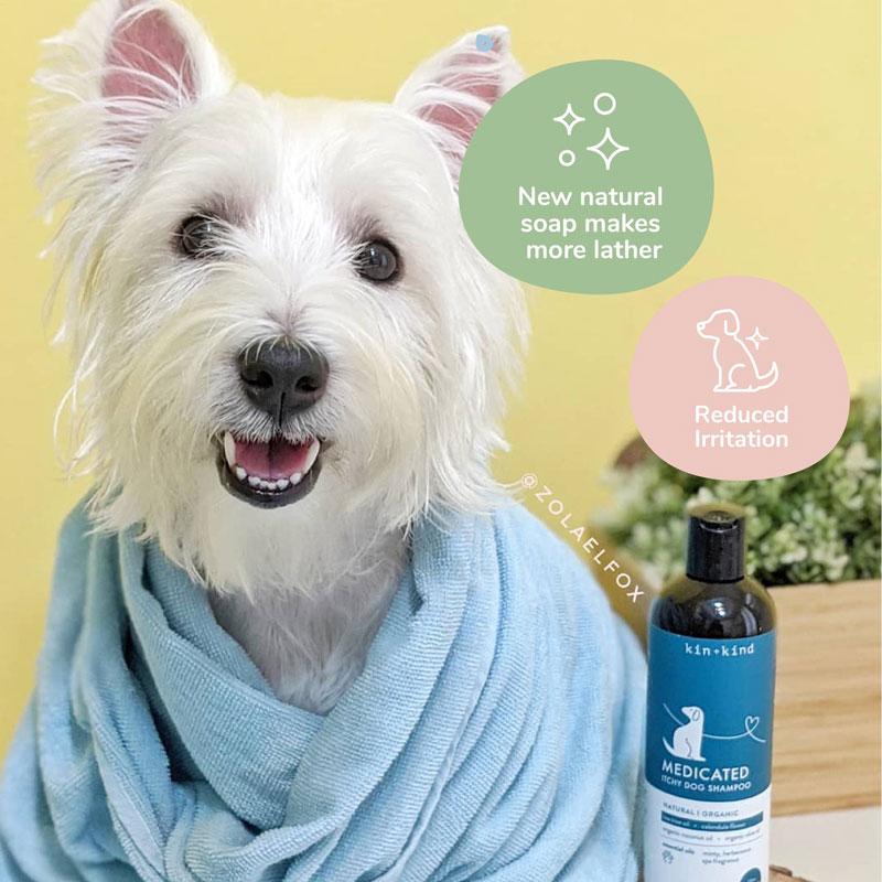 Kin+Kind Itchy Dog Shampoo (Tea Tree + Grapefruit) - 354ml - CreatureLand