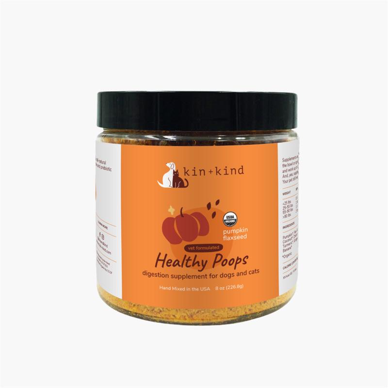 Kin+Kind Organic Healthy Poops Dog and Cat Supplement - CreatureLand