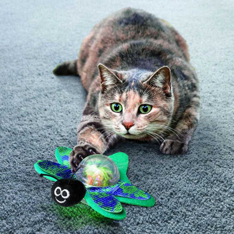KONG® Bat-A-Bout Flicker Firefly Cat Toy (Assorted) - CreatureLand