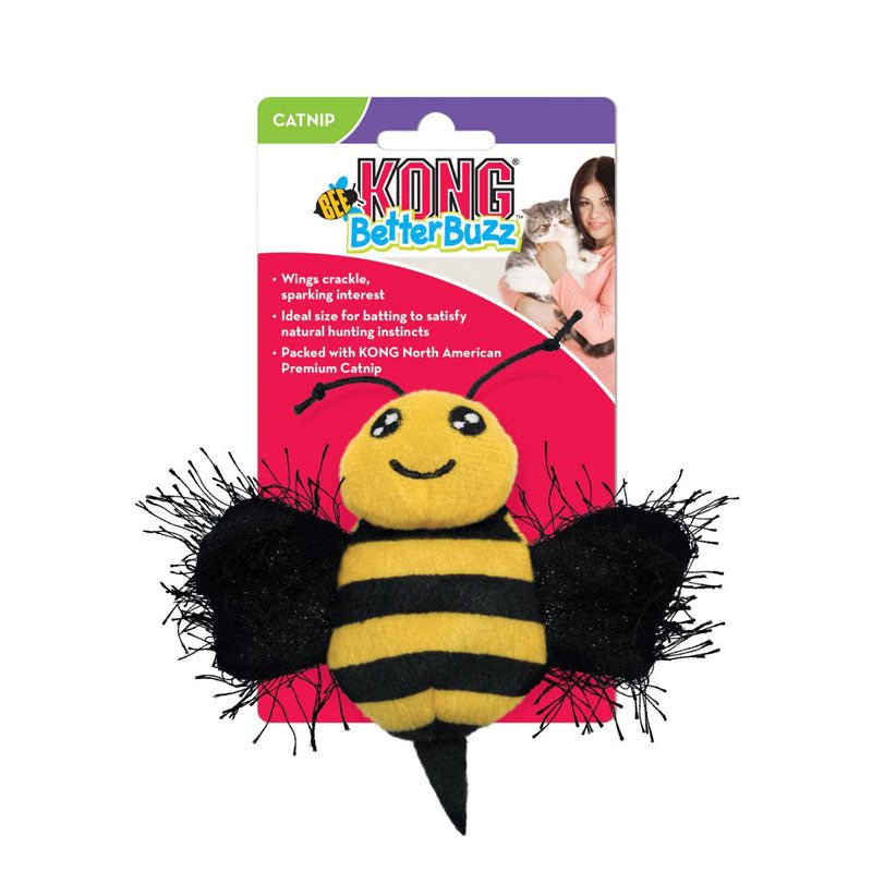 KONG® Better Buzz Catnip Toy – Bee - CreatureLand