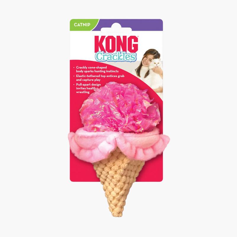 KONG® Crackles Scoopz Assorted Catnip Toy (2 Colours) - CreatureLand