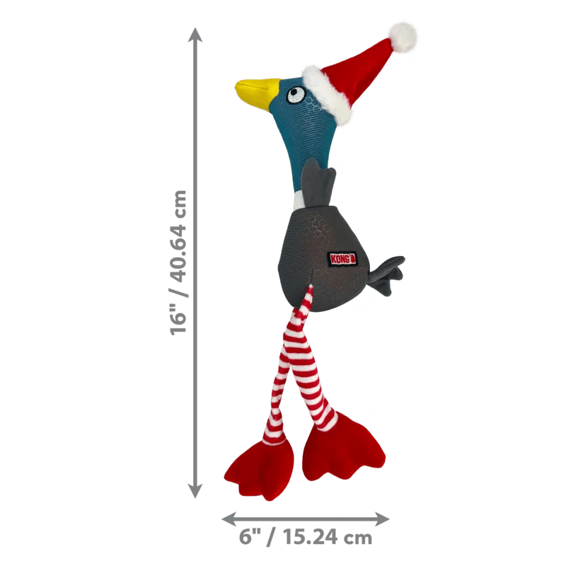 KONG® Holiday – Shakers Shimmy Mallard Dog Toy - CreatureLand