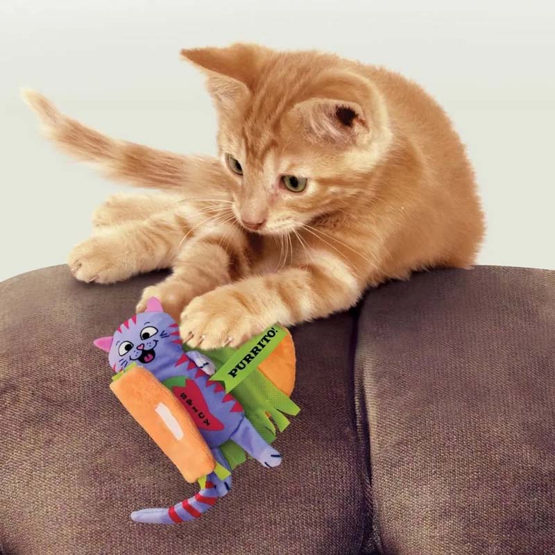 KONG® Pull-A-Partz | Purrito Catnip Toy - CreatureLand