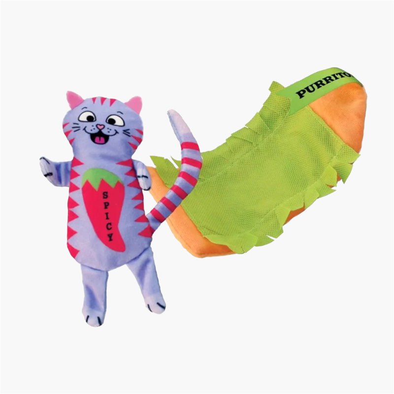 KONG® Pull-A-Partz | Purrito Catnip Toy - CreatureLand