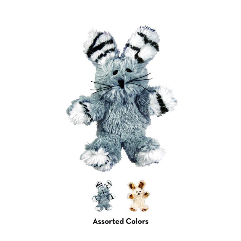 KONG® Softies Fuzzy Bunny Catnip Plush Toy (Assorted) - CreatureLand