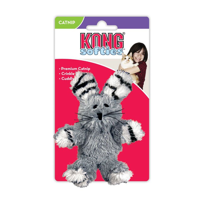 KONG® Softies Fuzzy Bunny Catnip Plush Toy (Assorted) - CreatureLand