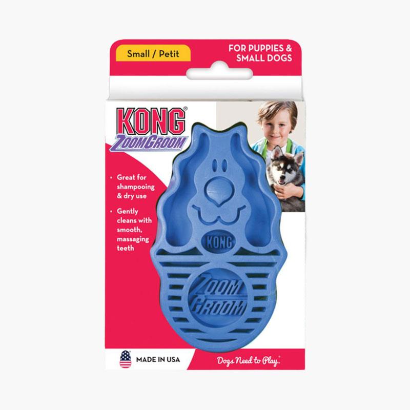 KONG® ZoomGroom® Dog Brush - Boysenberry (2 Sizes) - CreatureLand