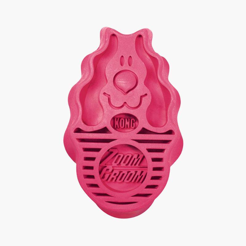 KONG® ZoomGroom® Dog Brush - Raspberry (2 Sizes) - CreatureLand