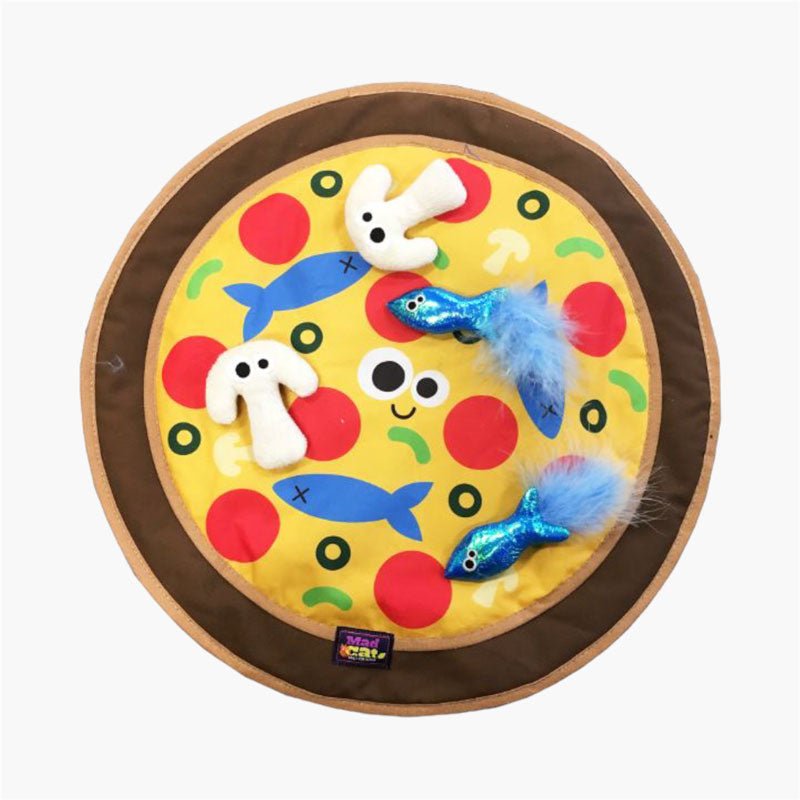 Mad Cat Mad Cat® Pizza Purrty Large 18'' Play Mat - CreatureLand
