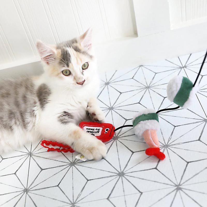 Mad Cat Mad Cat® Sushi Swatter Wand with Catnip & Silvervine - CreatureLand