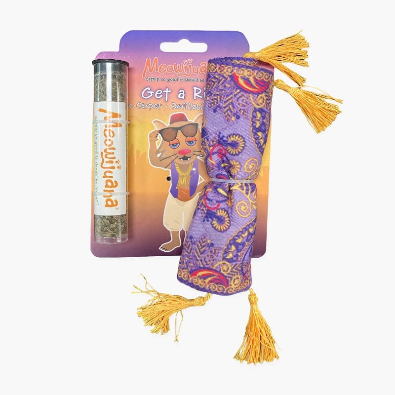 Meowijuana Get a Ride Refillable Magic Carpet Cat Toy - CreatureLand