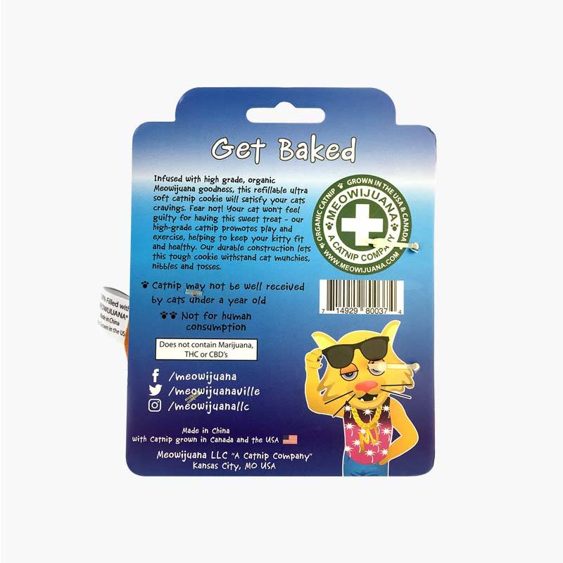 Meowijuana Get Baked Cookie Refillable Catnip Toy - CreatureLand