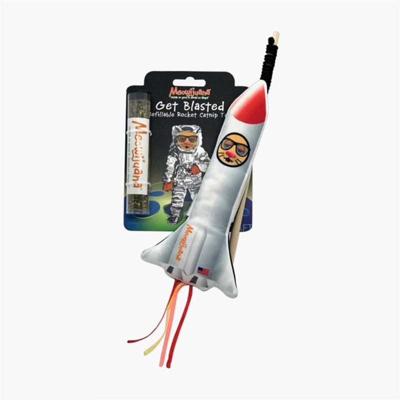 Meowijuana Get Blasted Refillable Rocket Cat Teaser - CreatureLand