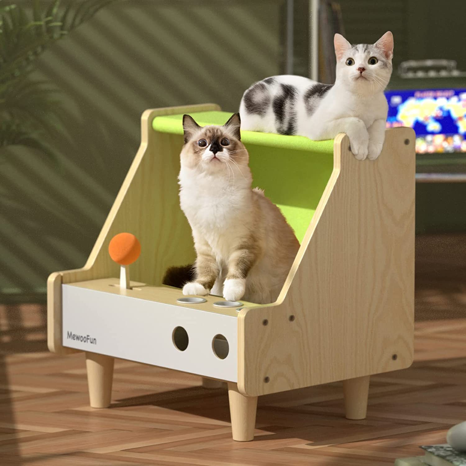 Mewoofun Arcade Cat House Scratcher (4 Colours) - CreatureLand