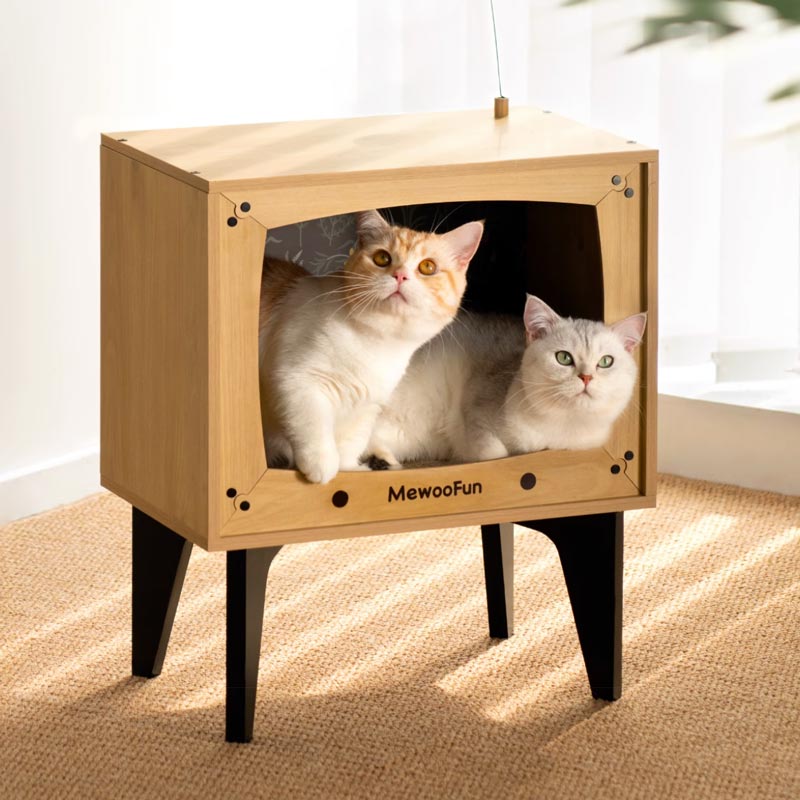 Mewoofun Cable TV Cat Nest with Scratcher (2 Designs) - CreatureLand