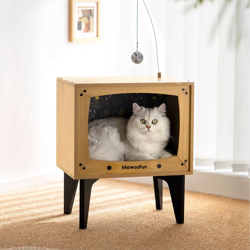 Mewoofun Cable TV Cat Nest with Scratcher (2 Designs) - CreatureLand