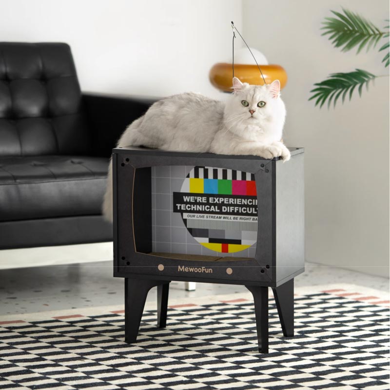 Mewoofun Cable TV Cat Nest with Scratcher (2 Designs) - CreatureLand