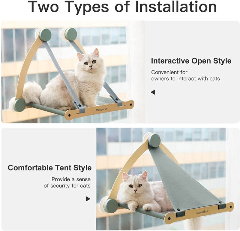 Mewoofun Cat Climbing Window Hammock (3 Colours) - CreatureLand