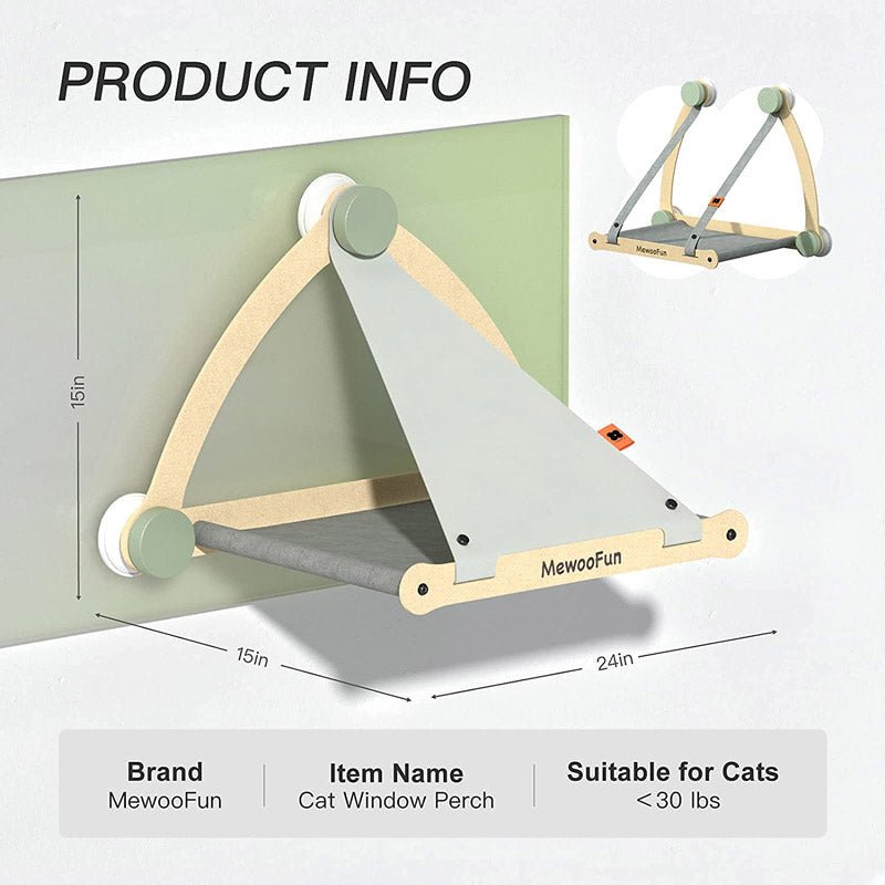 Mewoofun Cat Climbing Window Hammock (3 Colours) - CreatureLand