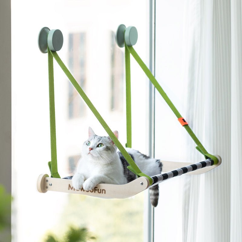 Mewoofun Checkered Cat Climbing Window Hammock (3 Colours) - CreatureLand