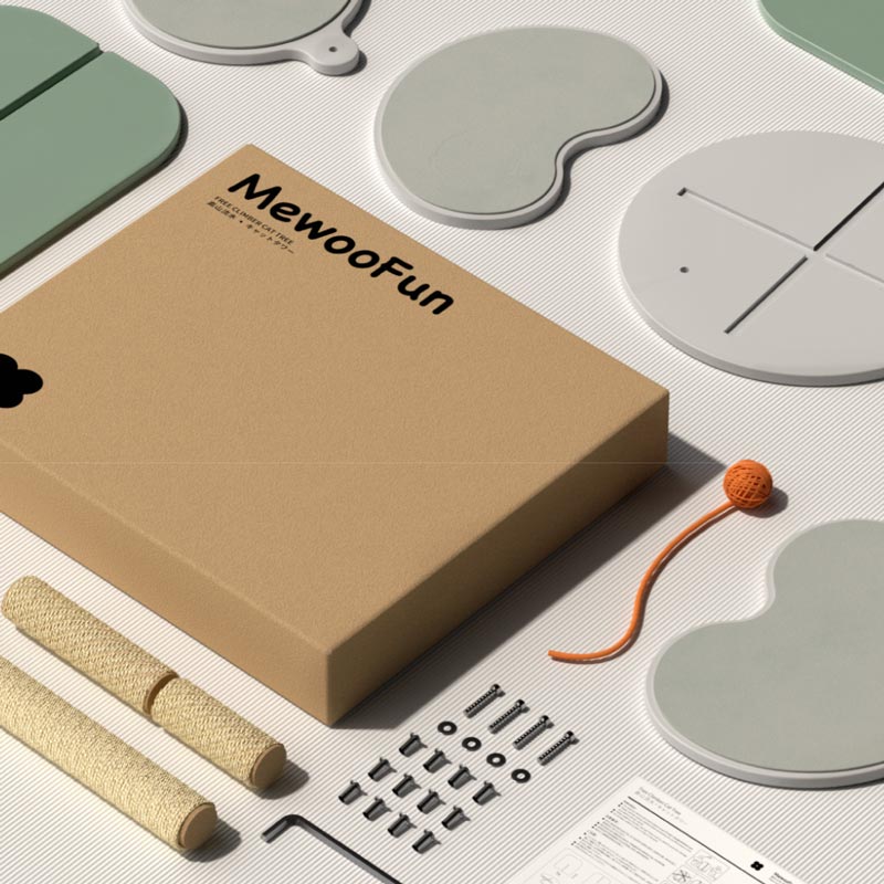 Mewoofun Mountain Stream Cat Condo - CreatureLand