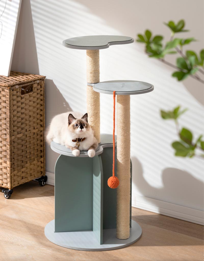 Mewoofun Mountain Stream Cat Condo - CreatureLand