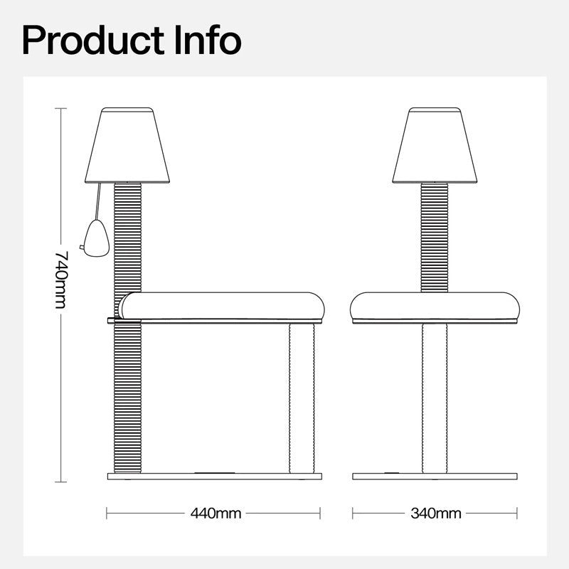 Mewoofun Table Lamp Double Cat Climbing Post - CreatureLand