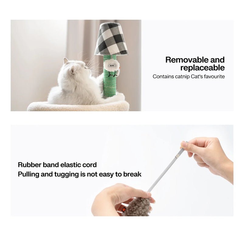 Mewoofun Table Lamp Double Cat Climbing Post - CreatureLand