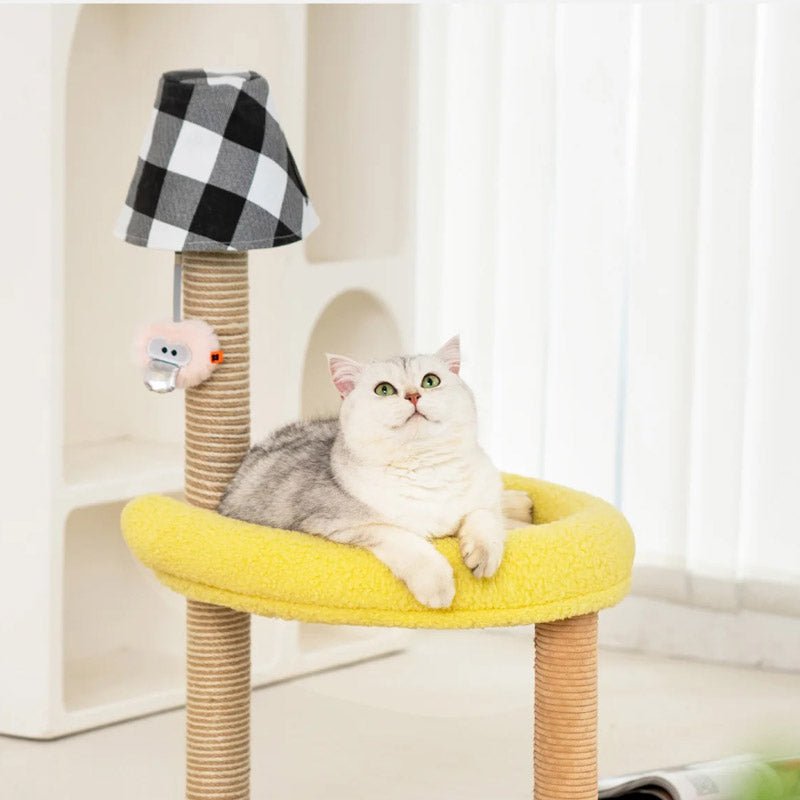 Mewoofun Table Lamp Double Cat Climbing Post - CreatureLand