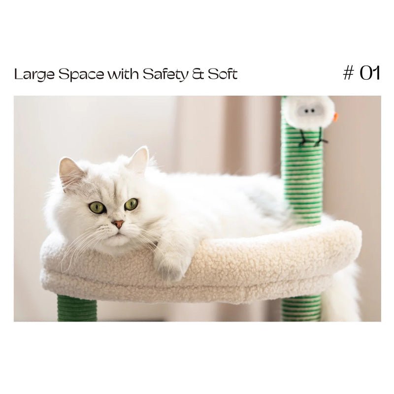 Mewoofun Table Lamp Double Cat Climbing Post - CreatureLand