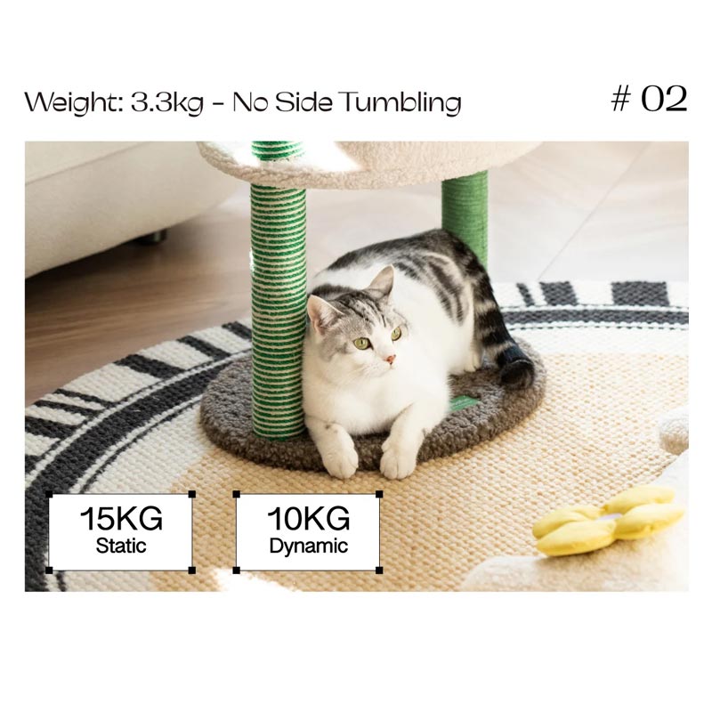 Mewoofun Table Lamp Double Cat Climbing Post - CreatureLand