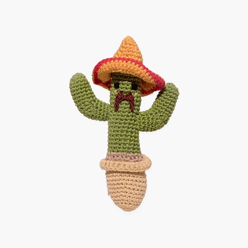 Mirage Pet Cactus Knit Knacks Organic Cotton Dog Toy - CreatureLand